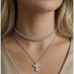 Collar Cruz Brillante